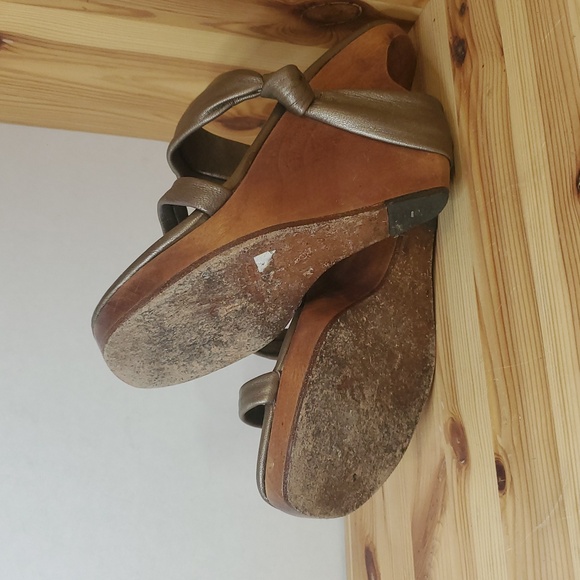 StylishSky Bronze Wedge Sandals GS753 - Picture 6 of 9